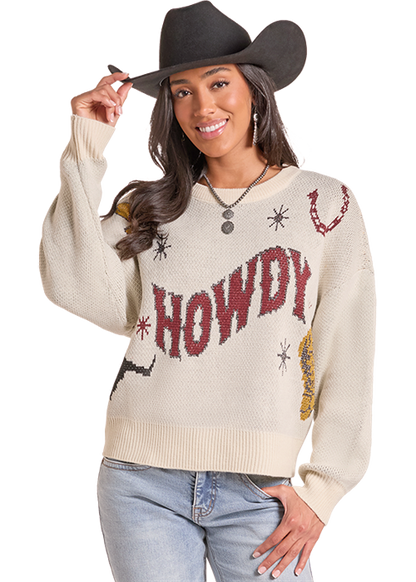 Rock & Roll Howdy Sweater Natural