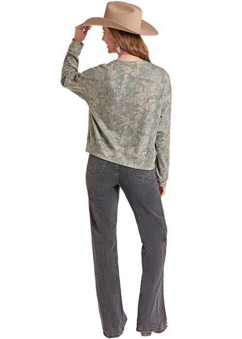 Rock & Roll Wild West Sweatshirt Camo