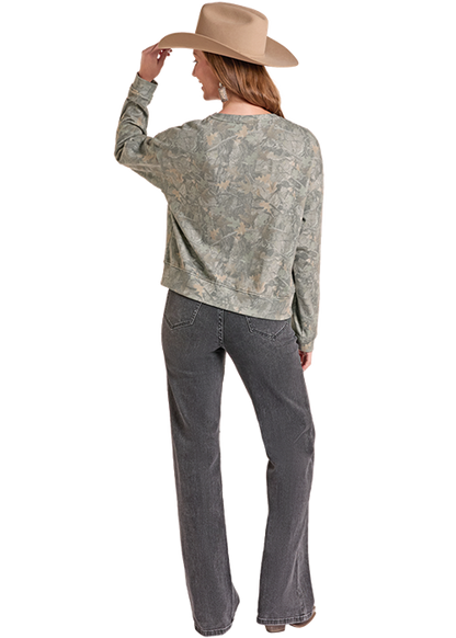 Rock & Roll Wild West Sweatshirt Camo
