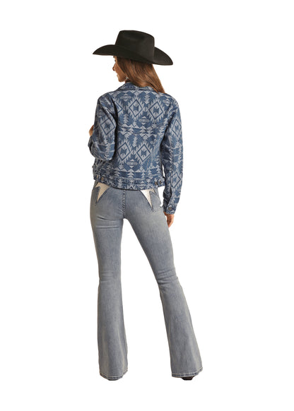 Rock & Roll Aztec Denim Jacket