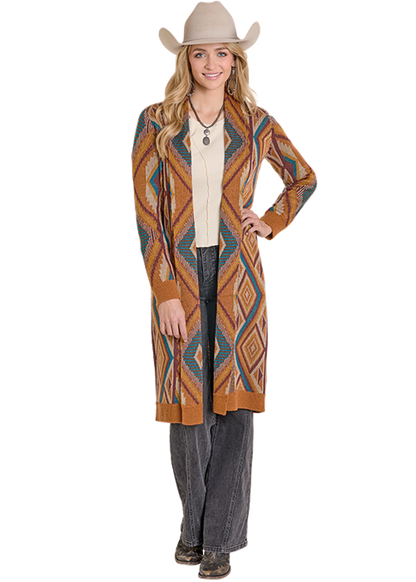 Rock & Roll Aztec Duster Beige