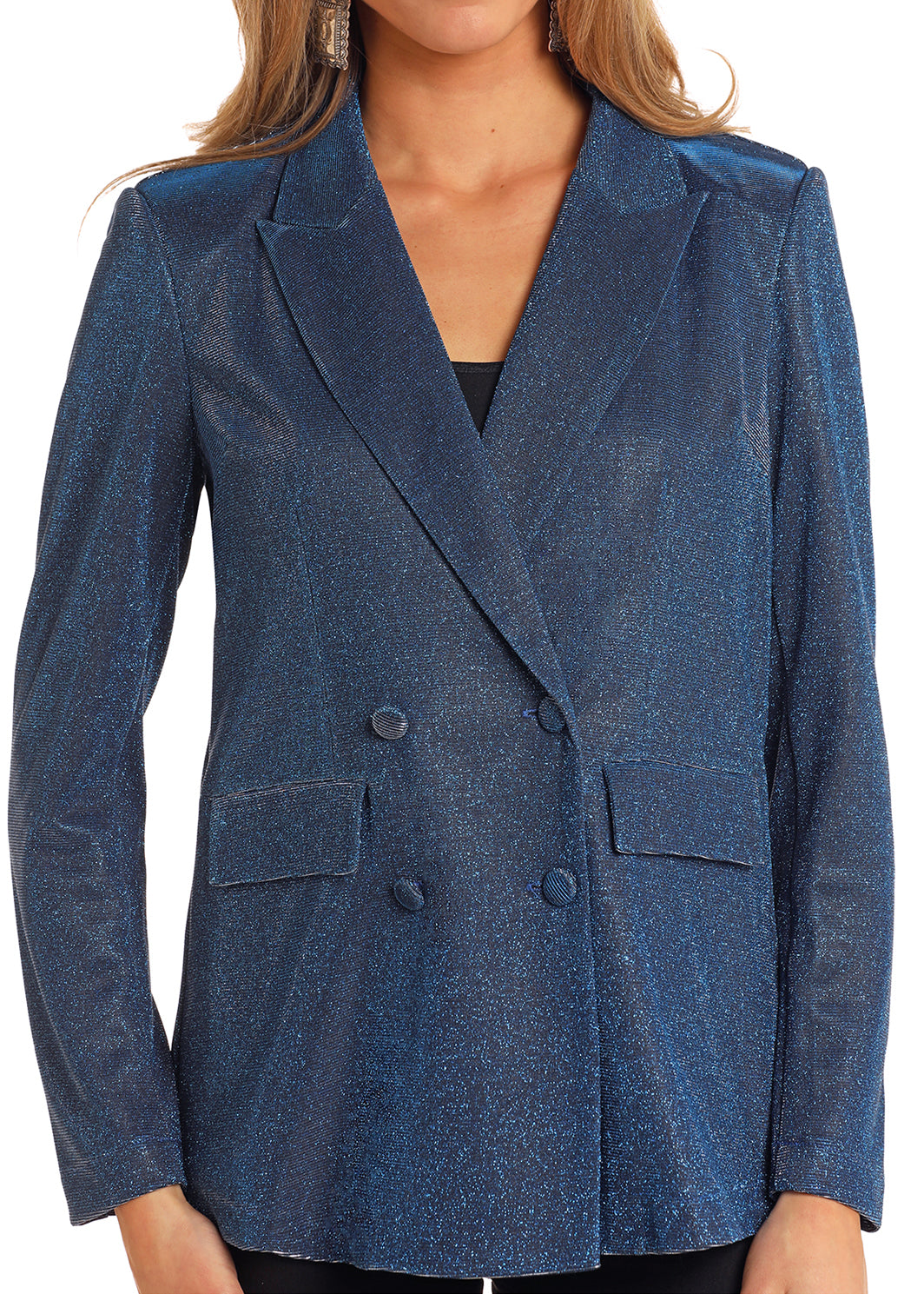 Rock & Roll Iridescent Blazer Blue/Silver