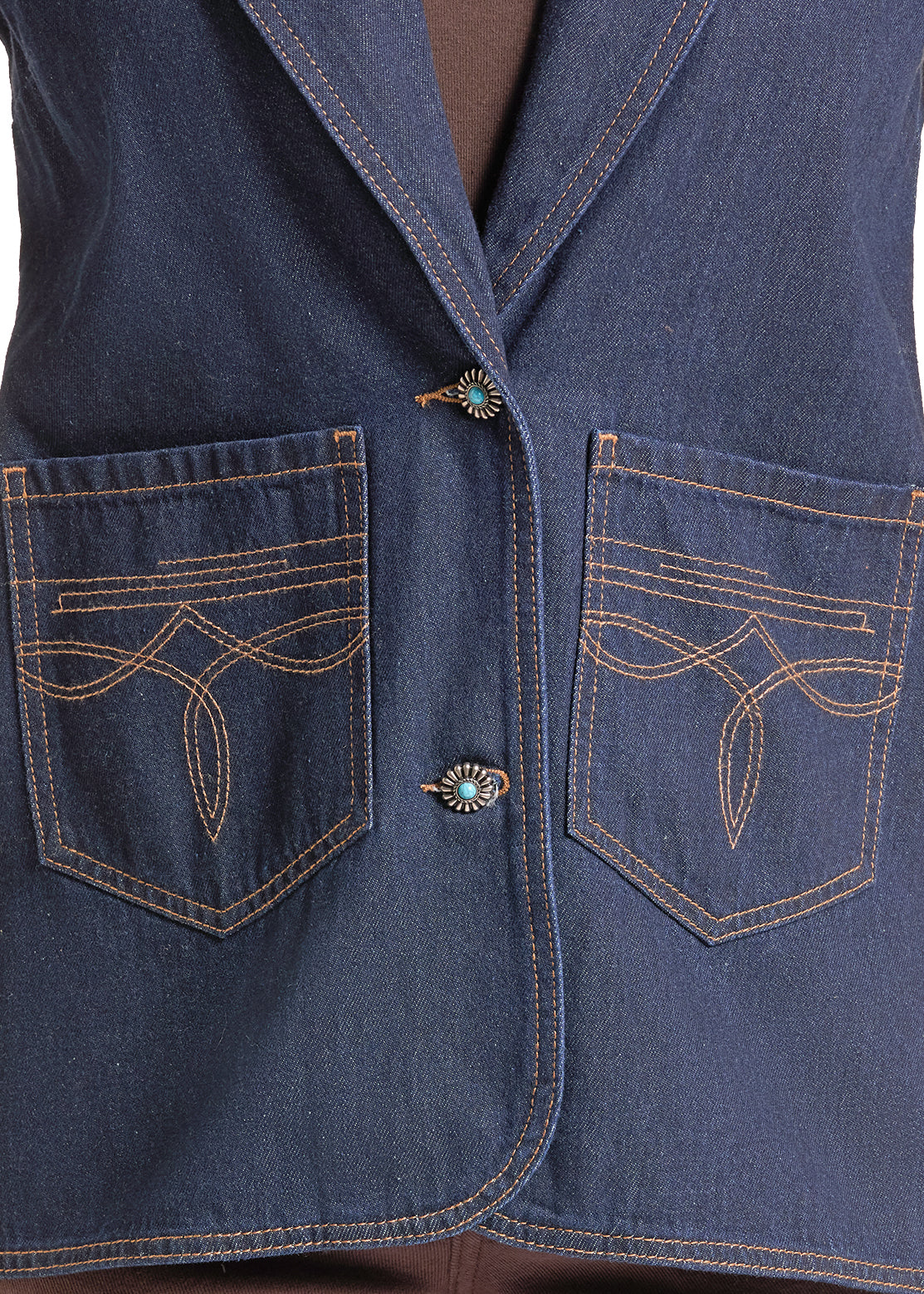 Rock & Roll Denim Boot Stitch Blazer