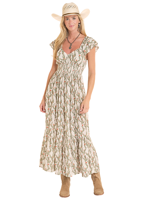 Rock & Roll Cactus Print Dress