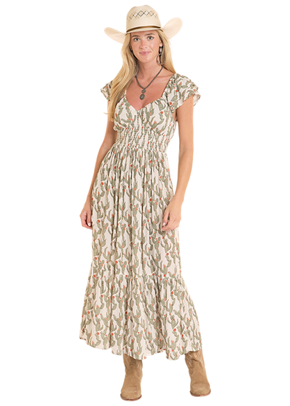 Rock & Roll Cactus Print Dress