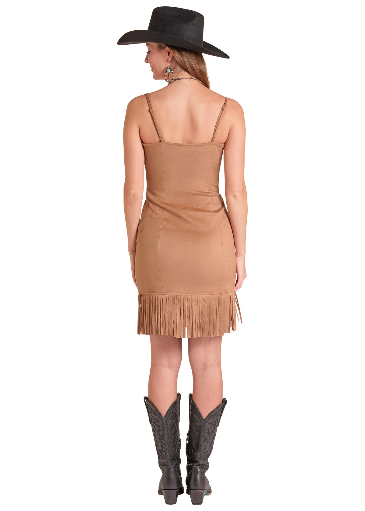 Rock & Roll Microsuede Buckle Dress