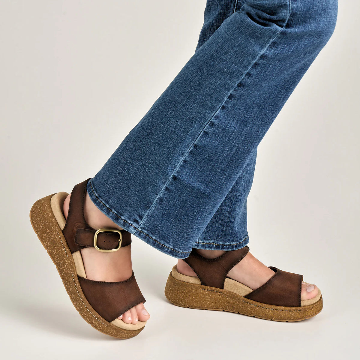 Dansko Bianca Brown Burnished Suede