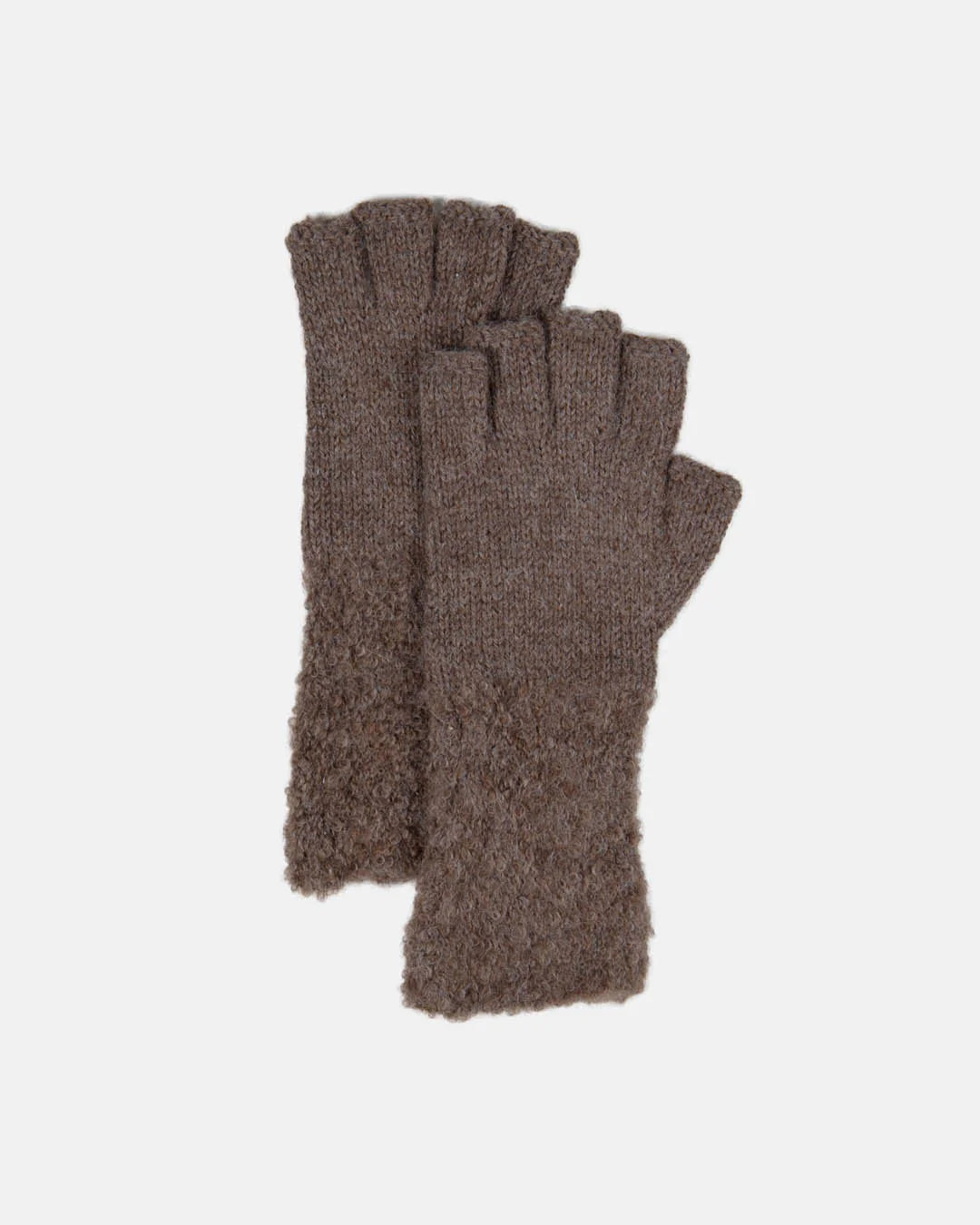 Simply Natural Fingerless Boucle Gloves
