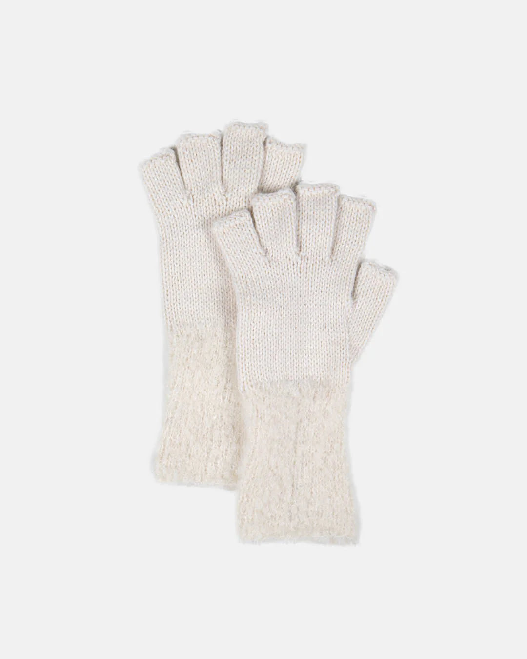 Simply Natural Fingerless Boucle Gloves
