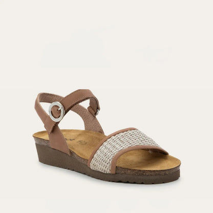 Naot Cecile Latte Sand Raffia