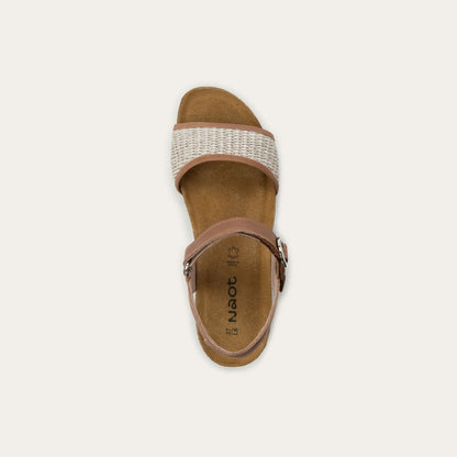 Naot Cecile Latte Sand Raffia