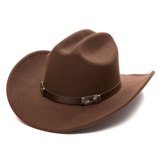 San Diego Freebird Faux Felt Cattleman's Crease Cowboy Hat Brown