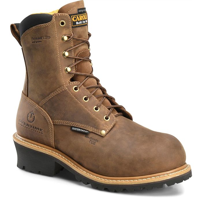 Carolina Poplar Logger 8" Composite Toe Waterproof EH Insulated