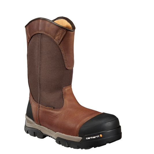 Carhartt Ground Force 10" Pull On Wellington Brown Oil Tanned Composite Toe Waterproof EH