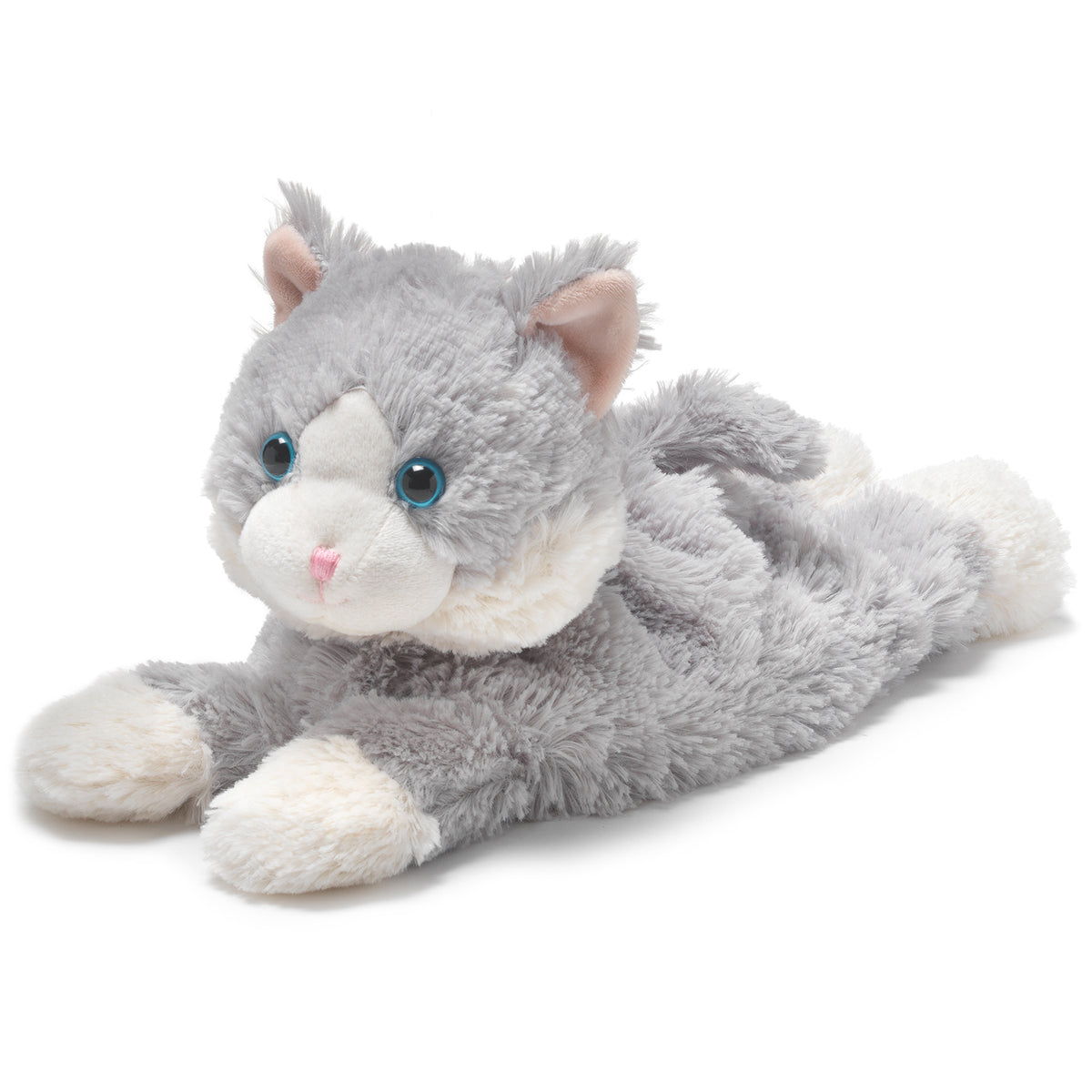 Warmies Microwavable Gray Cat Laying Down
