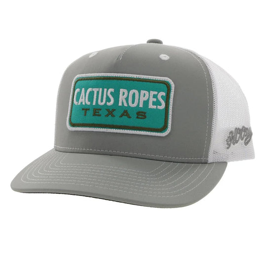 Hooey Cactus Ropes Turquoise Patch Grey/White