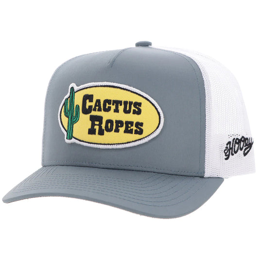 Hooey Cactus Ropes Hat Grey/White