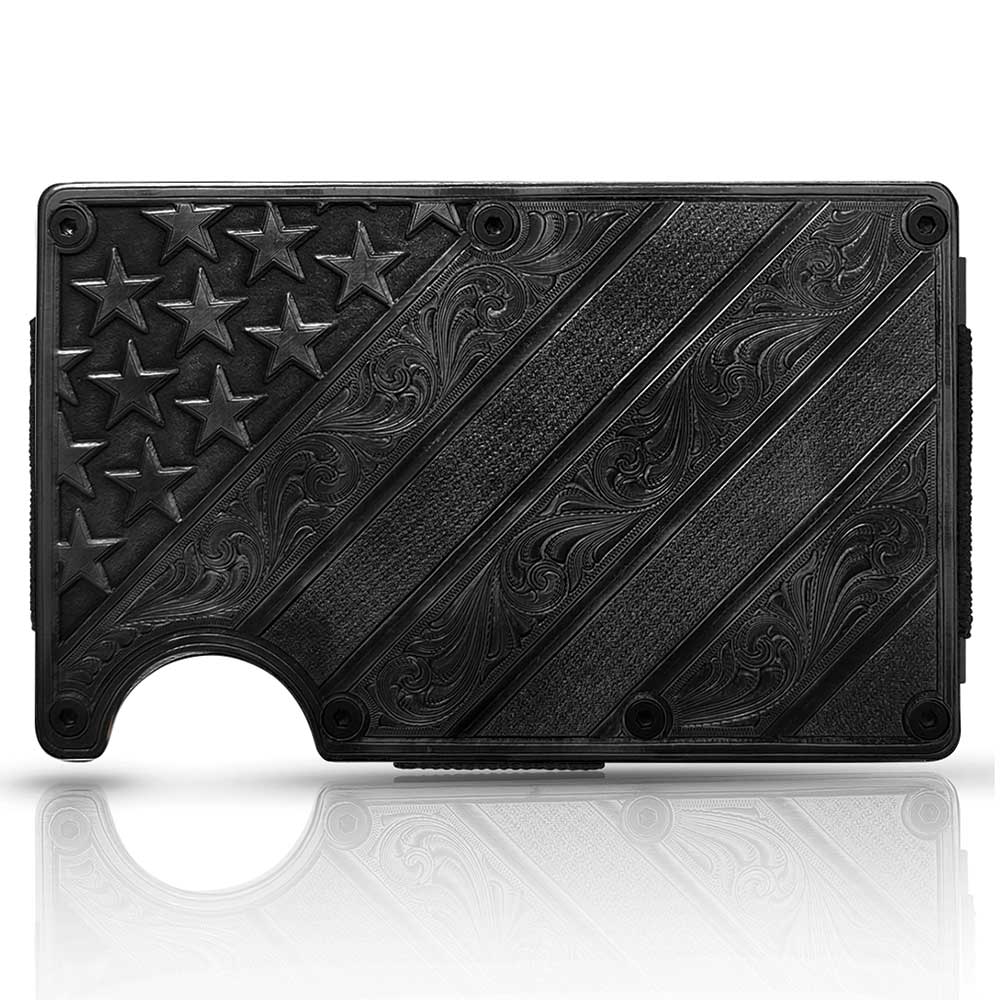 Montana Early Light Flag Card Case