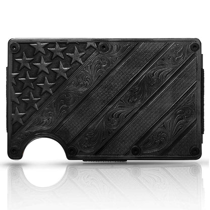 Montana Early Light Flag Card Case