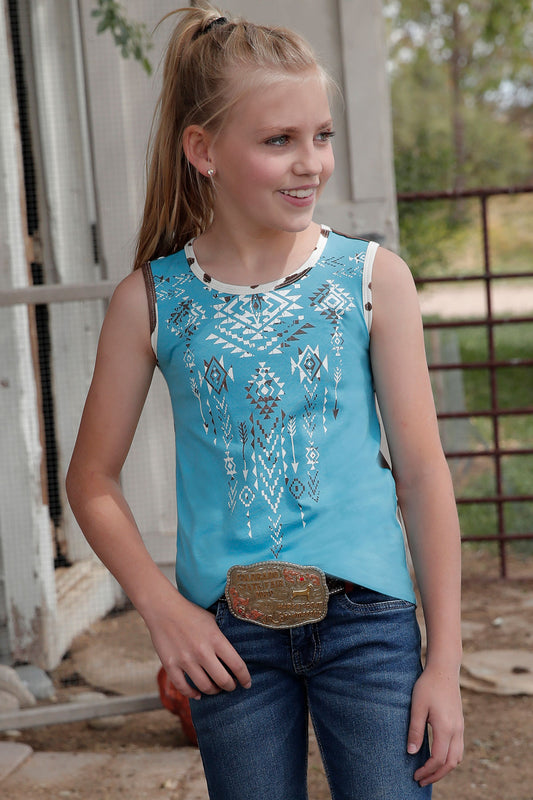 Cinch Tank Cow Print
