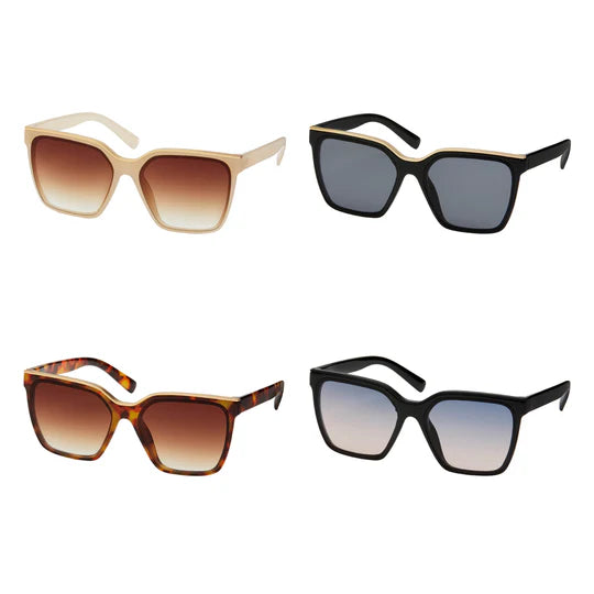Blue Gem Jade Designer Oversized Sunglasses