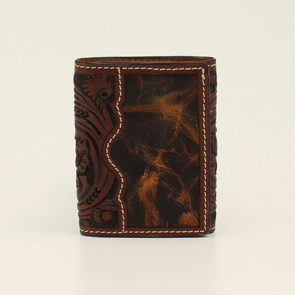 3D Trifold Floral Acorn Wallet
