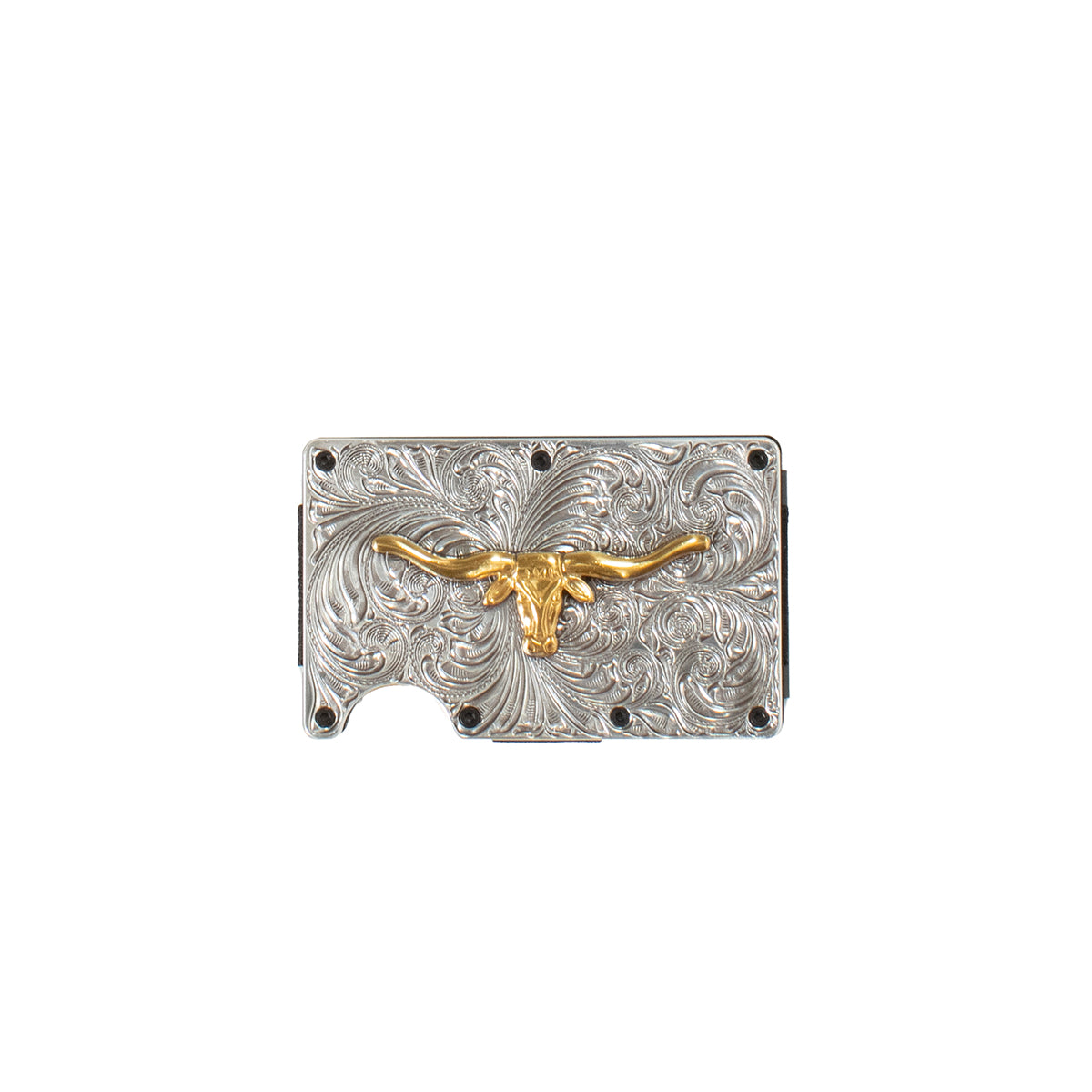 3D Gold Longhorn Utility Wallet