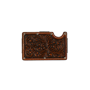 3D Embossed Leather Utility Wallet