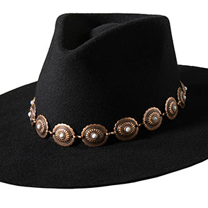 3D Copper Concho Hat Band