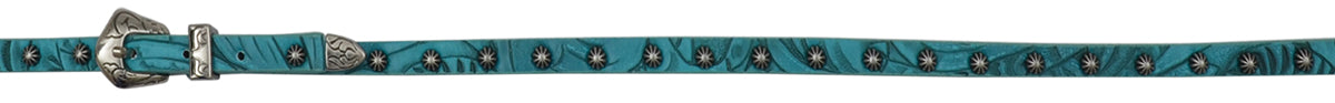 3D Turquoise Embossed Hatband