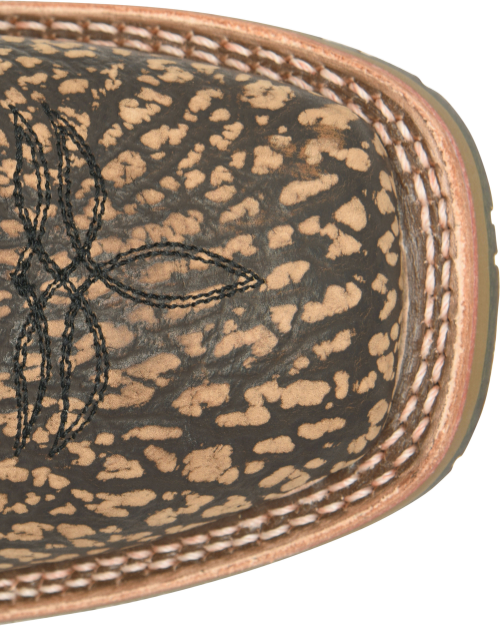 Double H Becknell Boot Almond Bison / Chocolate Cowhide