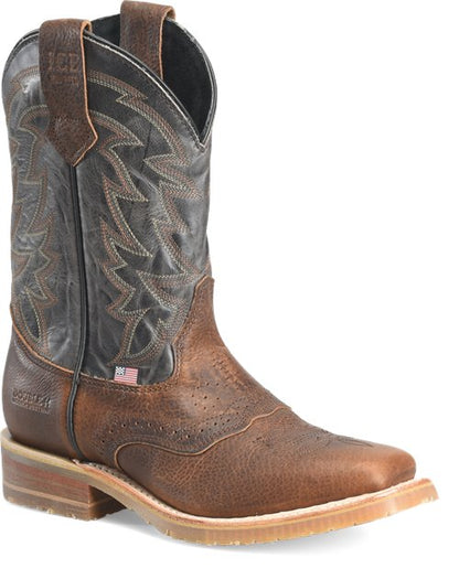 Double H Mathewson Bison Leather Square Toe Boot