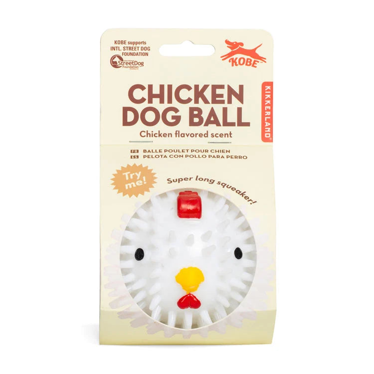 Kikkerland Kobe Chicken Dog Ball