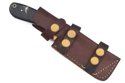Red Deer Damascus Hunting Knife