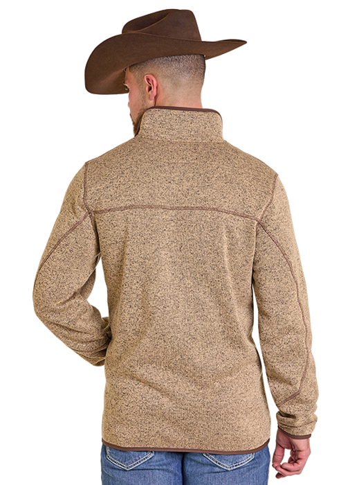 Panhandle Slim Melange Henley Pullover Tan