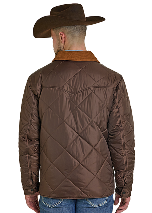 Powder River Quilted Puffer Coat Dark Brown