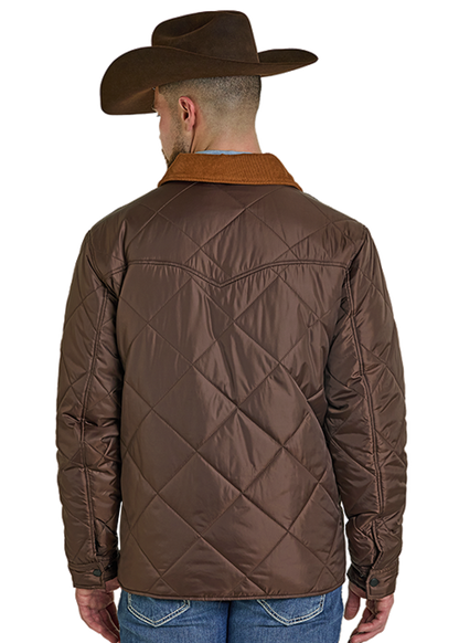 Powder River Quilted Puffer Coat Dark Brown