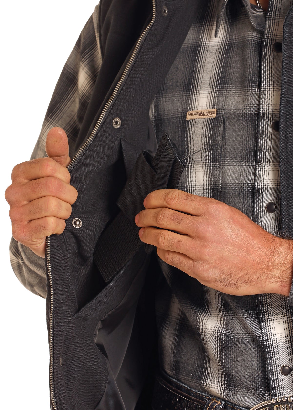 Powder River Conceal Carry Vest Black