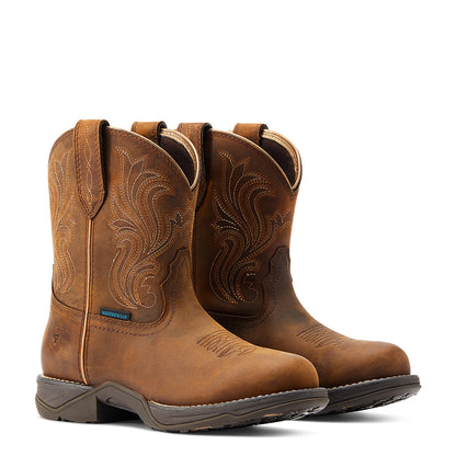 Ariat Anthem Round Toe Golden Brown Wp