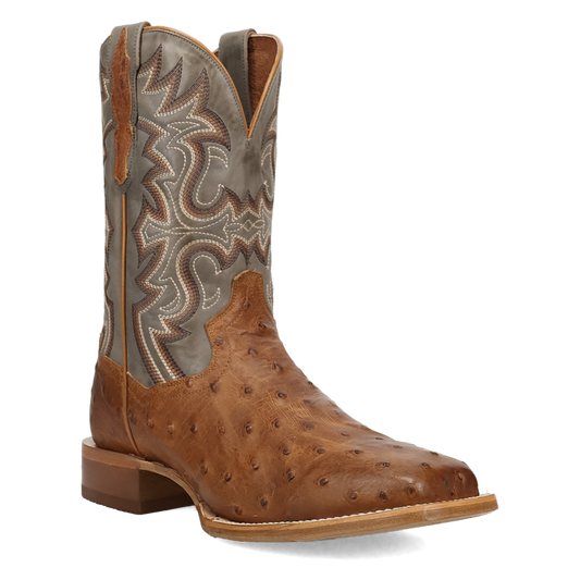 Dan Post Drayden Full Quill Ostrich Tan/Grey