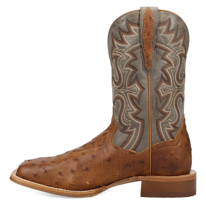 Dan Post Drayden Full Quill Ostrich Tan/Grey