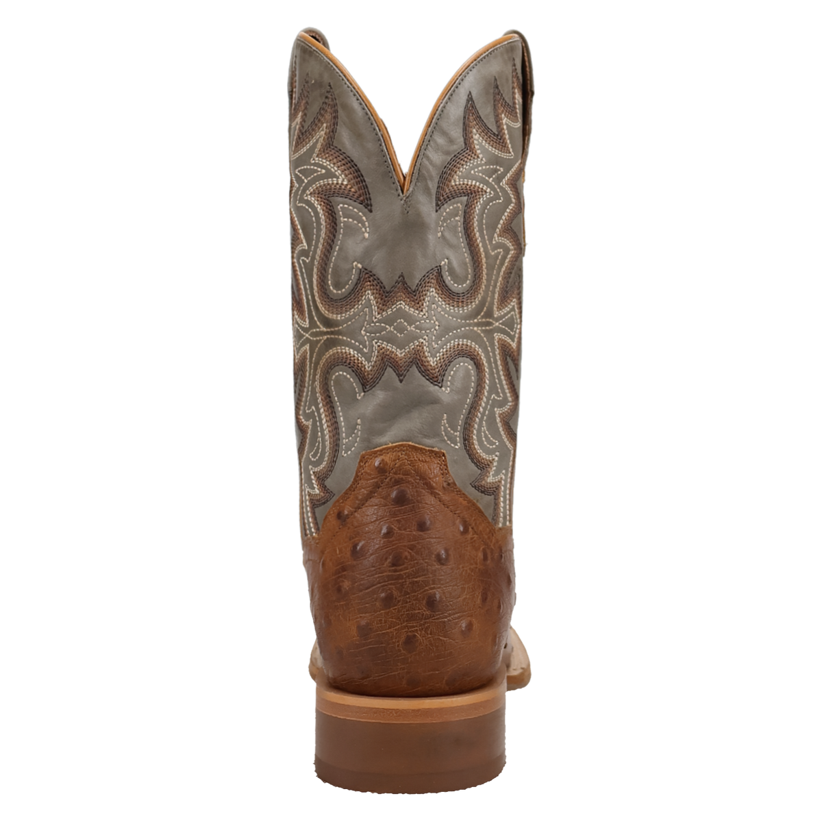 Dan Post Drayden Full Quill Ostrich Tan/Grey