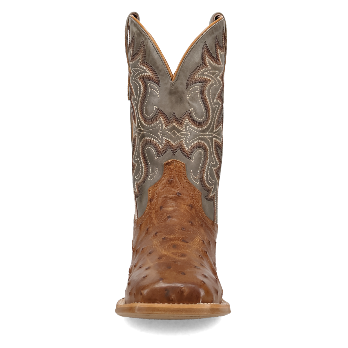 Dan Post Drayden Full Quill Ostrich Tan/Grey