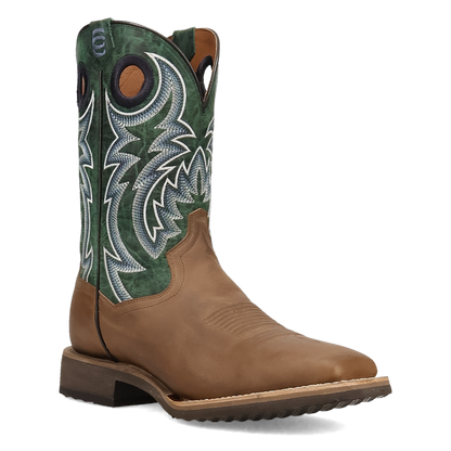 Dan Post Royston Square Toe Tan/Green