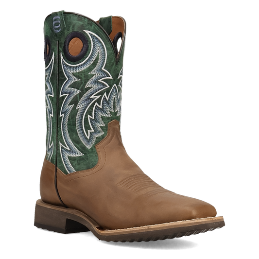 Dan Post Royston Square Toe Tan/Green