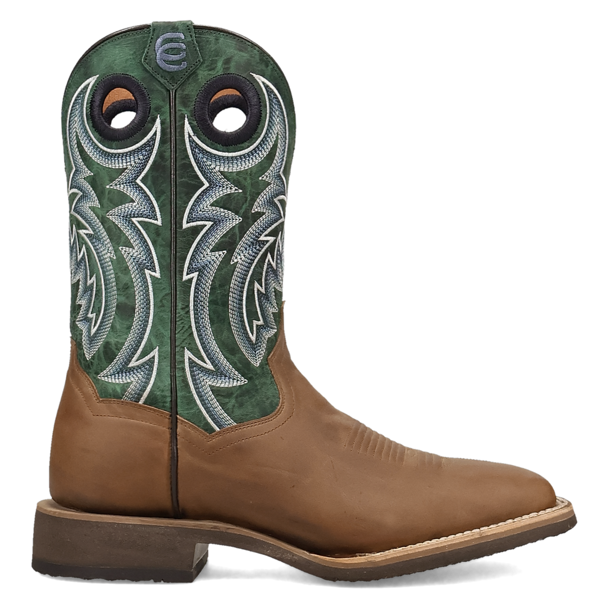 Dan Post Royston Square Toe Tan/Green