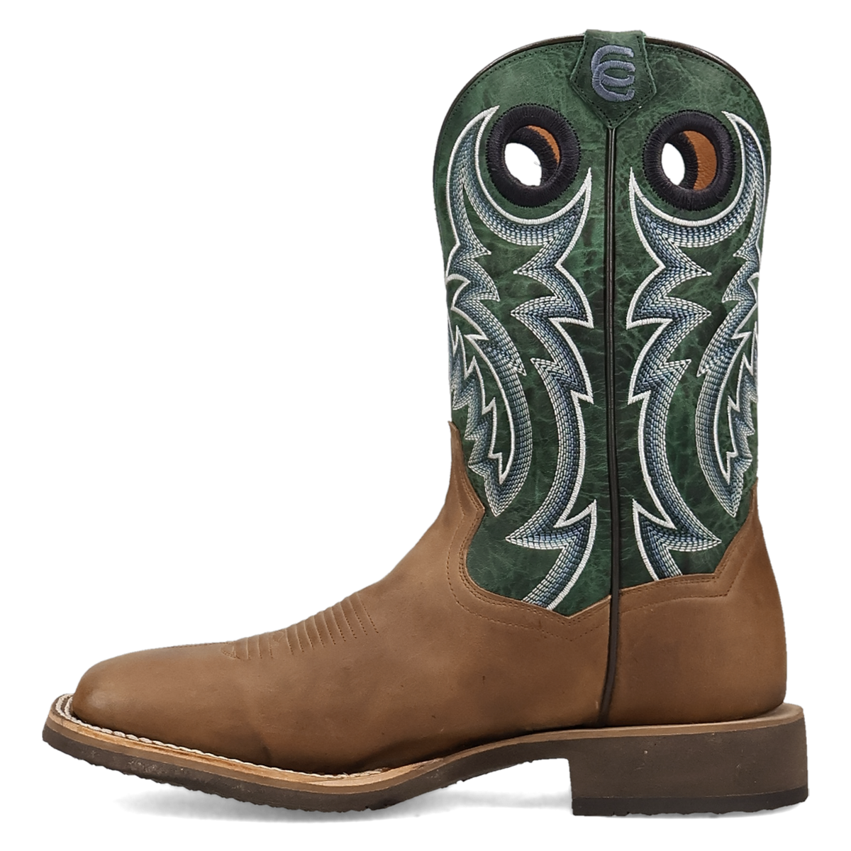 Dan Post Royston Square Toe Tan/Green