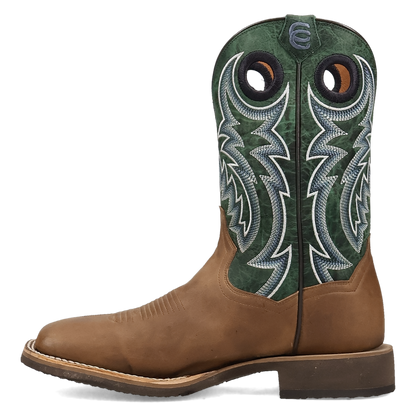 Dan Post Royston Square Toe Tan/Green