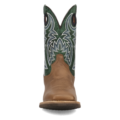 Dan Post Royston Square Toe Tan/Green