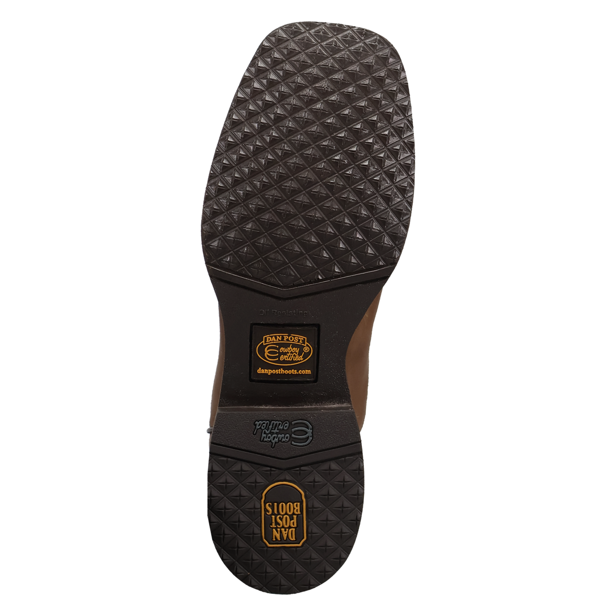 Dan Post Royston Square Toe Tan/Green